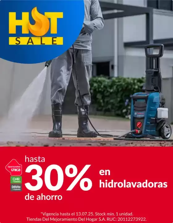 Catálogo Sodimac en Sullana | Hasta 30% en hidrolavadoras  | 2025-07-09T00:00:00.000Z - 2025-07-13T00:00:00.000Z