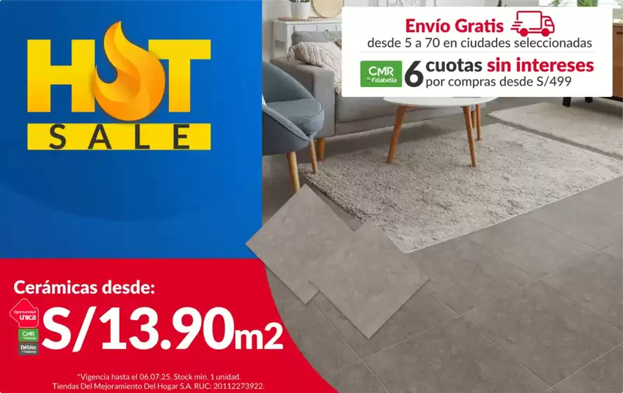 Catálogo Sodimac en Sullana | Cermaicas desde S/13.90m2 | 2025-07-09T00:00:00.000Z - 2025-07-13T00:00:00.000Z