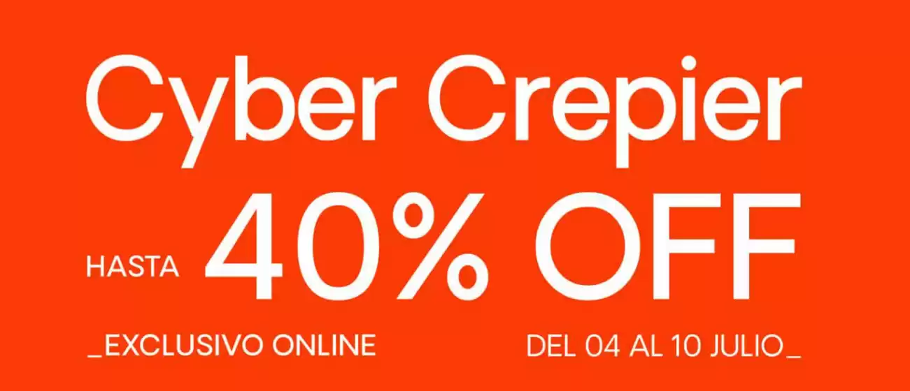Catálogo Crepier | Crepier cyber  | 2025-07-10T00:00:00.000Z - 2025-07-10T00:00:00.000Z