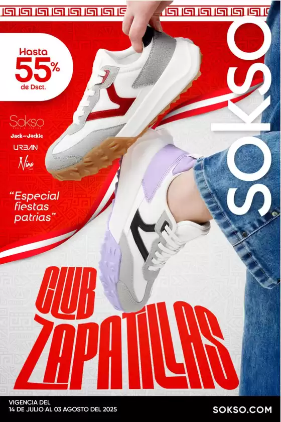 Catálogo Sokso en Huánuco | CLUB ZAPATILLAS  | 2025-07-14T00:00:00.000Z - 2025-08-03T00:00:00.000Z