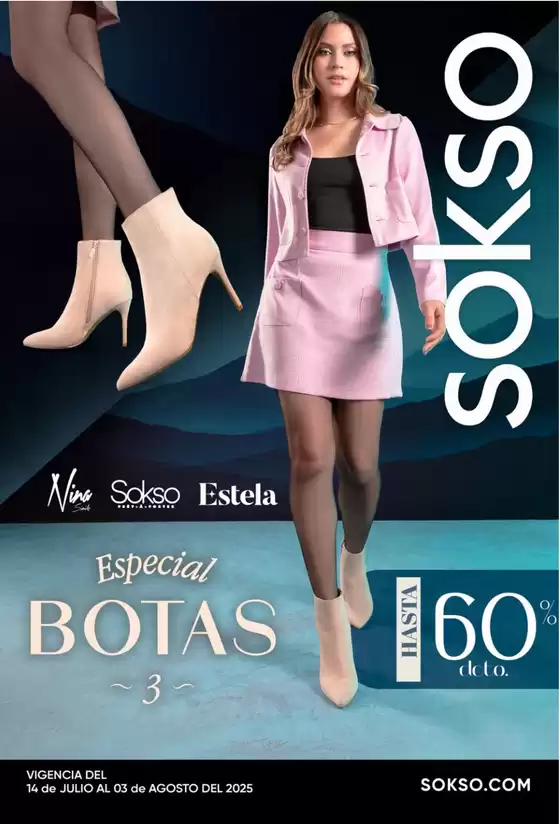 Catálogo Sokso en Huánuco | ESPECIAL BOTAS 3 | 2025-07-14T00:00:00.000Z - 2025-08-03T00:00:00.000Z