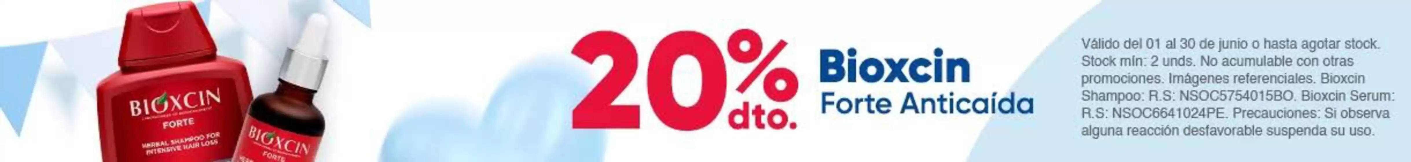 Catálogo Farmacia Universal | 20% dto bioxcin forte anticaida | 2026-06-08T00:00:00.000Z - 2026-06-30T00:00:00.000Z