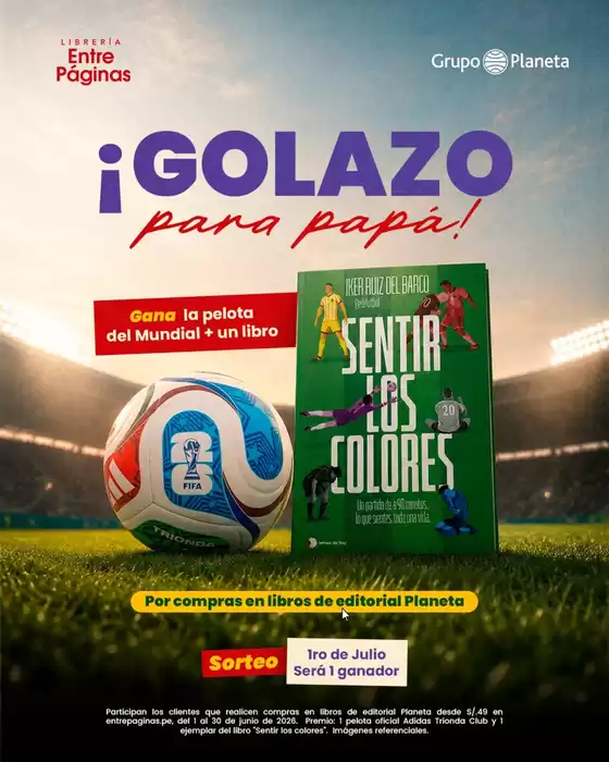 Catálogo Entre Páginas | Golazo para papa! | 2026-06-08T00:00:00.000Z - 2026-06-30T00:00:00.000Z