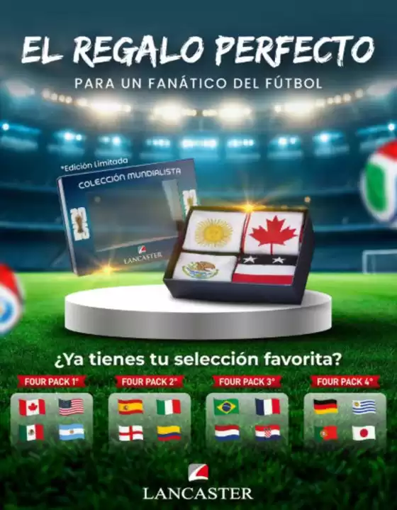 Catálogo Lancaster en Chiclayo | El regalo perfecto para un fantatico del futbol | 2026-06-09T00:00:00.000Z - 2026-07-31T00:00:00.000Z