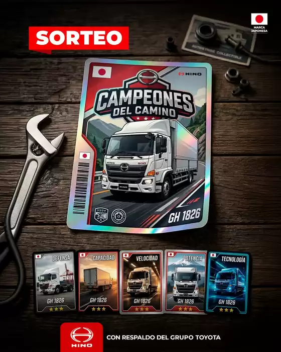 Catálogo Hino Perú | Campeones del camino | 2026-06-09T00:00:00.000Z - 2026-06-18T00:00:00.000Z
