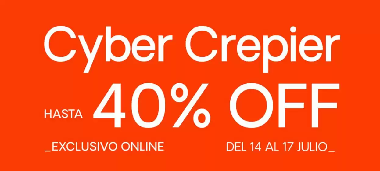 Catálogo Crepier | Crepier Cyber  | 2025-07-15T00:00:00.000Z - 2025-07-17T00:00:00.000Z