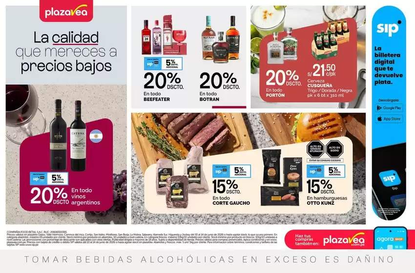 Catálogo Plaza Vea | AVISO BOMBA CLU A2 | 2026-06-10T00:00:00.000Z - 2026-06-14T00:00:00.000Z