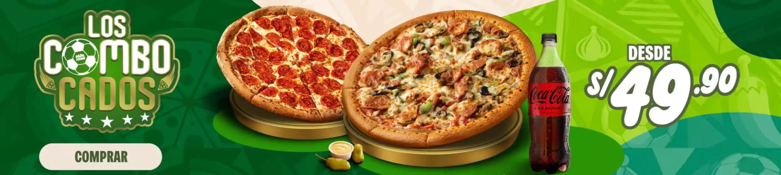 Catálogo Papa John's en Mancora | Los combo cados | 2026-06-11T00:00:00.000Z - 2026-07-31T00:00:00.000Z