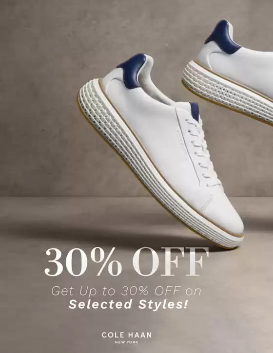 Catálogo cole haan | Get up to 30%off on selected styles! | 2026-06-11T00:00:00.000Z - 2026-06-30T00:00:00.000Z
