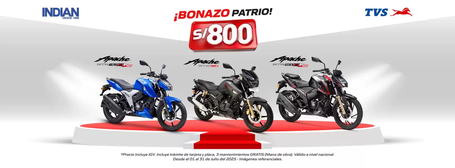 Catálogo Apache en Cajamarca | Bonazo patrio! | 2025-07-16T00:00:00.000Z - 2025-07-31T00:00:00.000Z