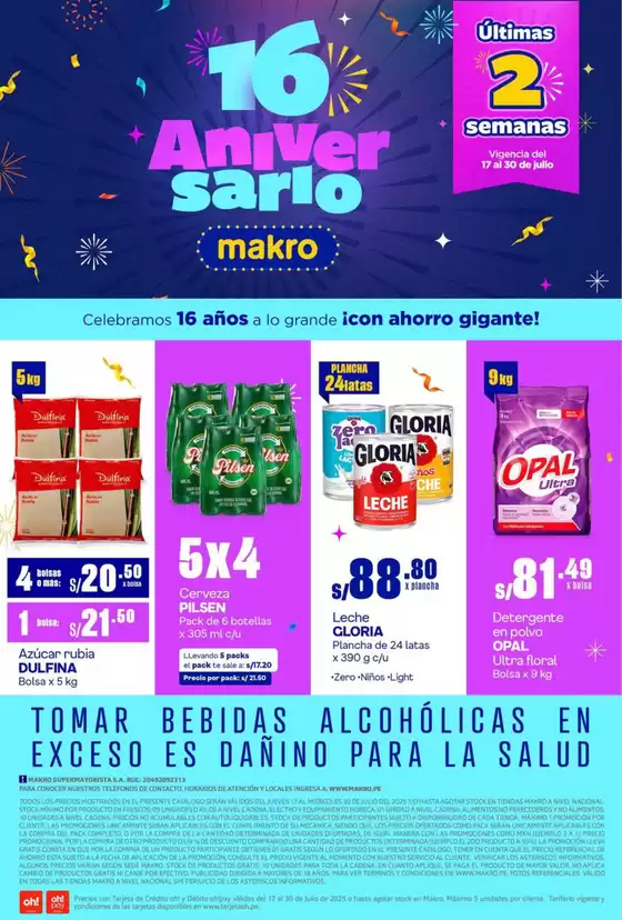 Catálogo Makro | Especial Aniversario  | 2025-07-17T00:00:00.000Z - 2025-07-30T00:00:00.000Z