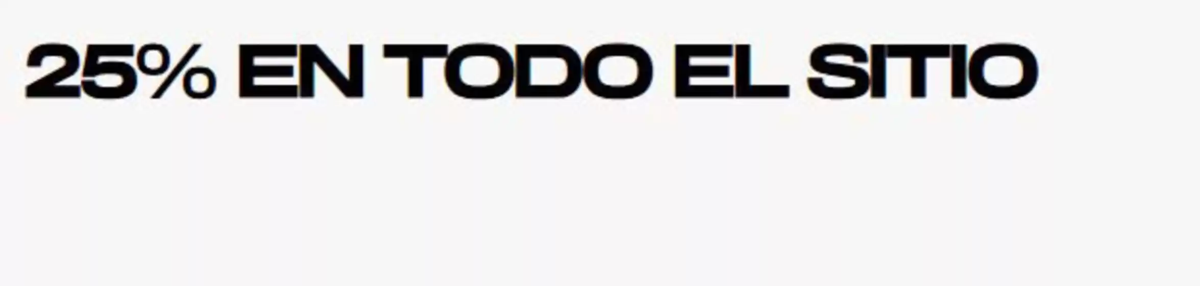 Catálogo H&M | 25% en todo el sitio  | 2025-07-18T00:00:00.000Z - 2025-07-20T00:00:00.000Z