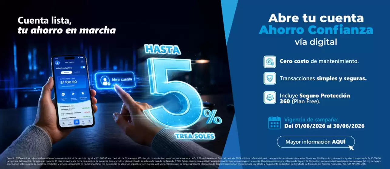 Catálogo Financiera Confianza | Cuenta lista tu ahorro en marcha | 2026-06-15T00:00:00.000Z - 2026-06-30T00:00:00.000Z