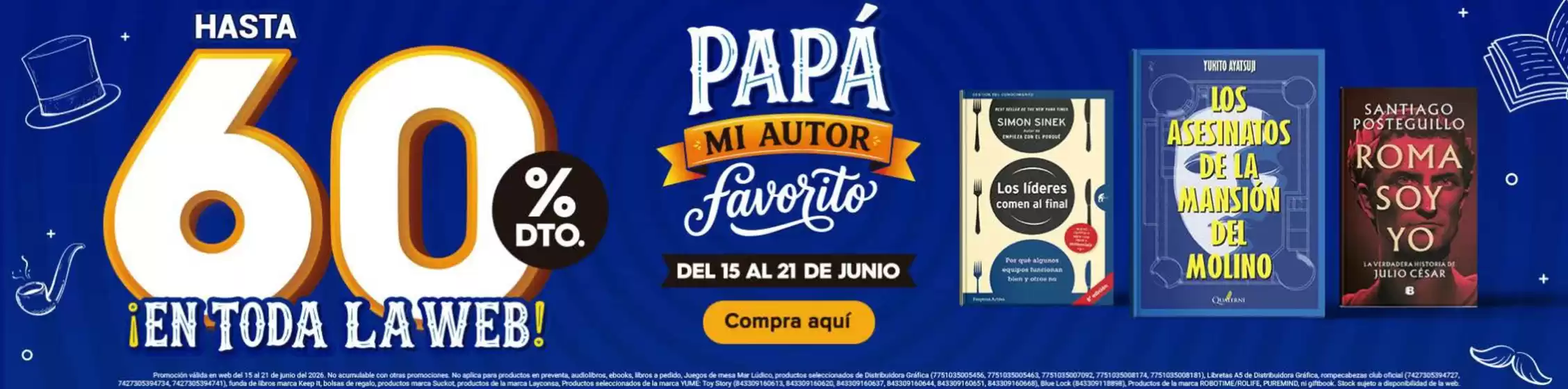 Catálogo Crisol | Papa mi autor favorito | 2026-06-15T00:00:00.000Z - 2026-06-21T00:00:00.000Z