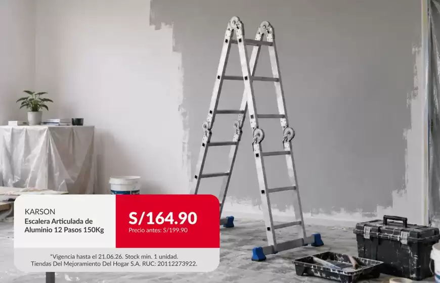 Catálogo Sodimac en Cayma | Excelente oferta para cazadores de gangas | 2026-06-16T00:00:00.000Z - 2026-06-21T00:00:00.000Z