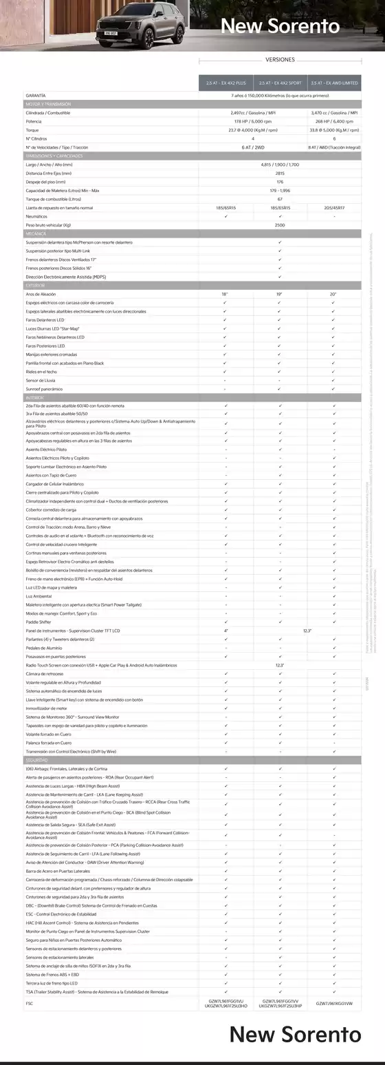Catálogo Kia | New sorento  | 2025-07-23T00:00:00.000Z - 2026-01-11T00:00:00.000Z