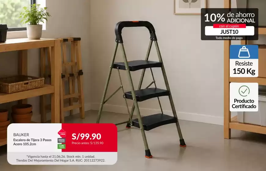 Catálogo Sodimac en Ferreñafe | Ofertas especiales atractivas para todos | 2026-06-17T00:00:00.000Z - 2026-06-21T00:00:00.000Z
