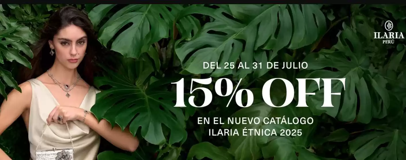 Catálogo Ilaria | 15%off | 2025-07-25T00:00:00.000Z - 2025-07-31T00:00:00.000Z
