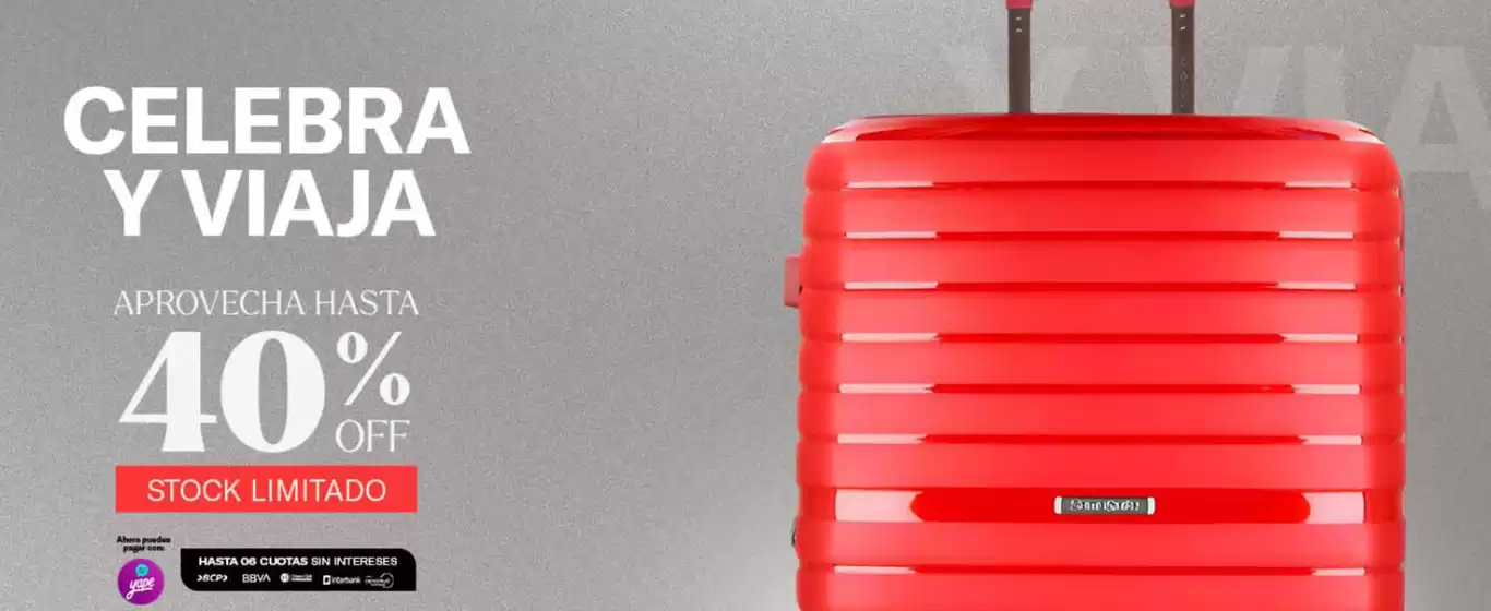 Catálogo Samsonite | Celebra y viaja  | 2025-07-29T00:00:00.000Z - 2025-07-31T00:00:00.000Z
