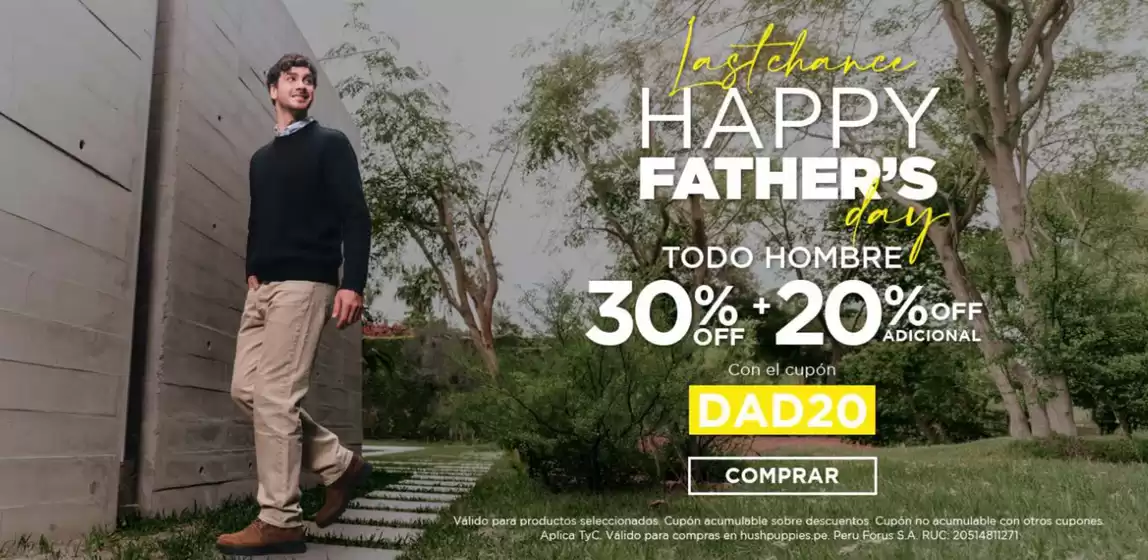 Catálogo Hush Puppies | Last change happy fathers day | 2026-06-17T00:00:00.000Z - 2026-06-30T00:00:00.000Z