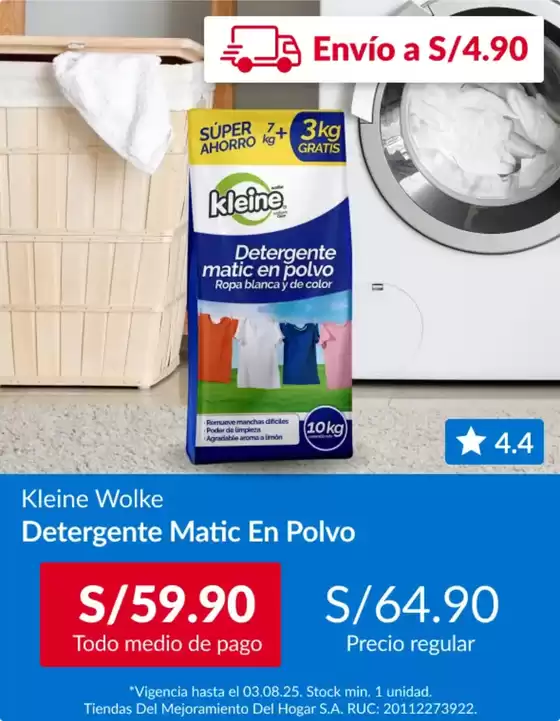 Catálogo Sodimac en Tarapoto | Kleine Wolke | 2025-07-29T00:00:00.000Z - 2025-08-03T00:00:00.000Z