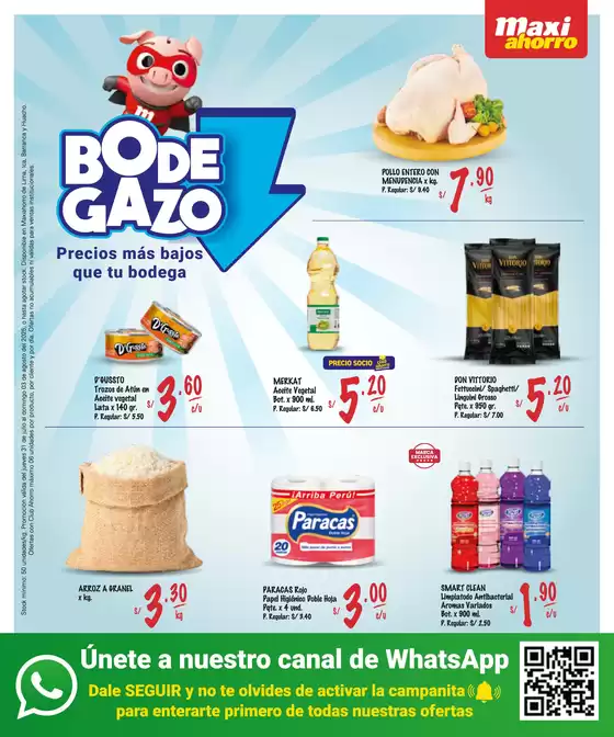 Catálogo MaxiAhorro en Huancayo | Nuestras mejores gangas | 2025-07-31T00:00:00.000Z - 2025-08-03T00:00:00.000Z