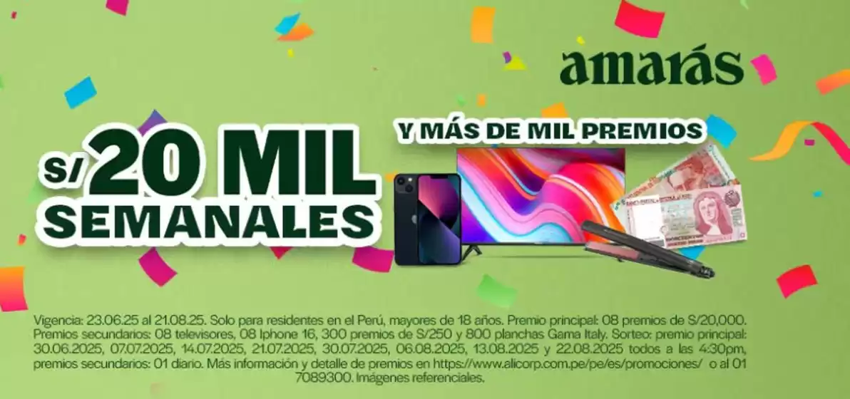 S/20mil semanales 