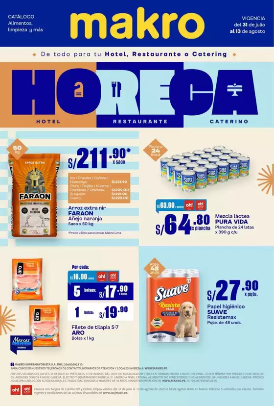 Catálogo Makro en Puno | Horeca | 2025-07-31T00:00:00.000Z - 2025-08-13T00:00:00.000Z