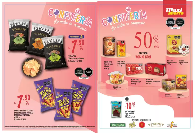 Catálogo MaxiAhorro | Confiteria  | 2025-07-30T00:00:00.000Z - 2025-08-26T00:00:00.000Z