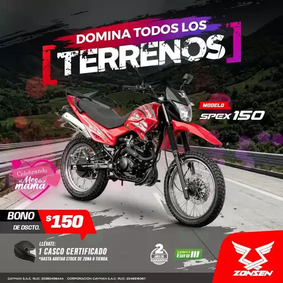 Catálogo Zongshen | Descuentos y promociones | 2026-05-01T00:00:00.000Z - 2026-05-31T00:00:00.000Z