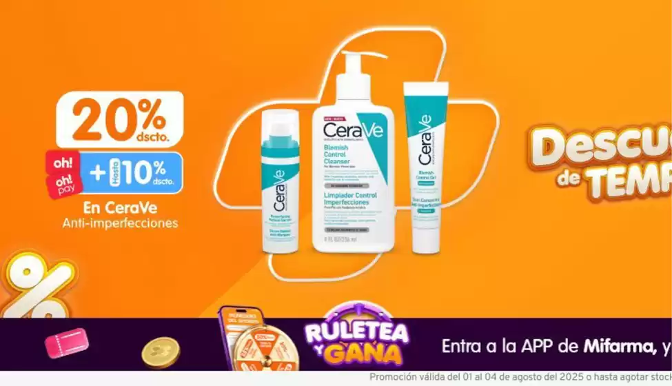 Catálogo Mifarma | Descuentos de temporada | 2025-08-01T00:00:00.000Z - 2025-08-04T00:00:00.000Z