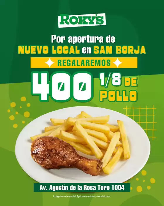 Catálogo Rokys | Nuevo local en san borja regalaremos  | 2026-06-19T00:00:00.000Z - 2026-06-30T00:00:00.000Z