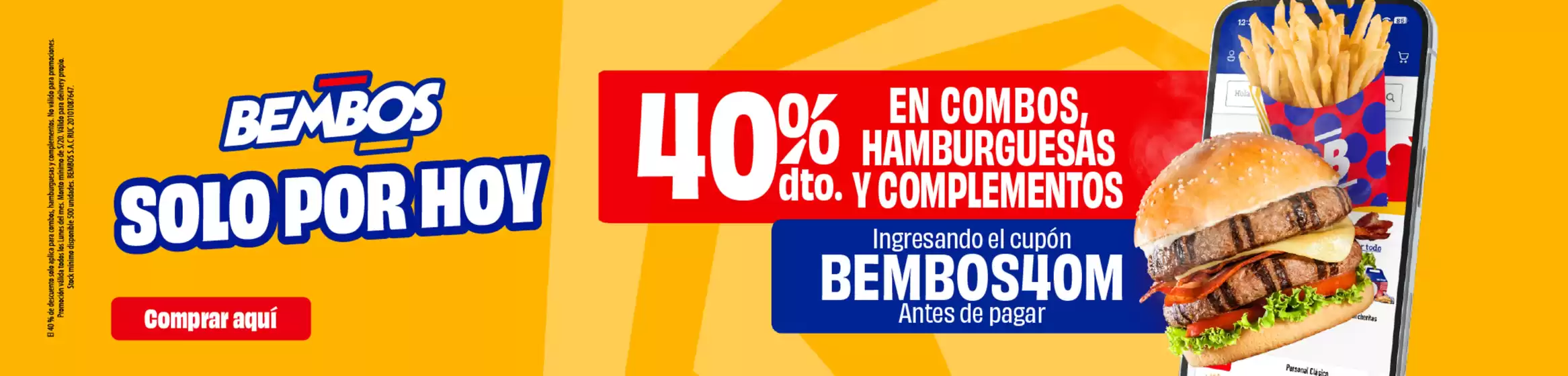 Catálogo Bembos en Lima | Ofertas especiales para ti | 2025-08-01T00:00:00.000Z - 2025-08-31T00:00:00.000Z