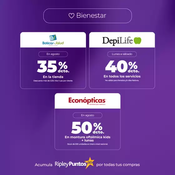 Conoce las promos de agosto