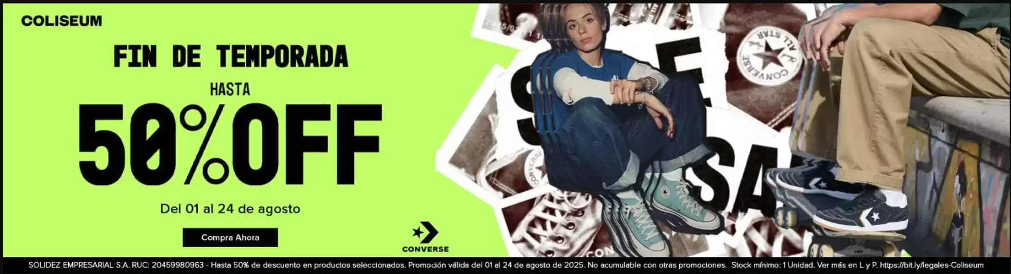 Fin de temporada hasta 50%off