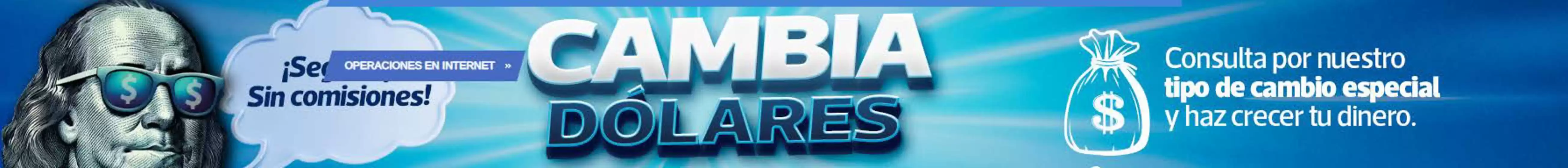 Cambia dolares!