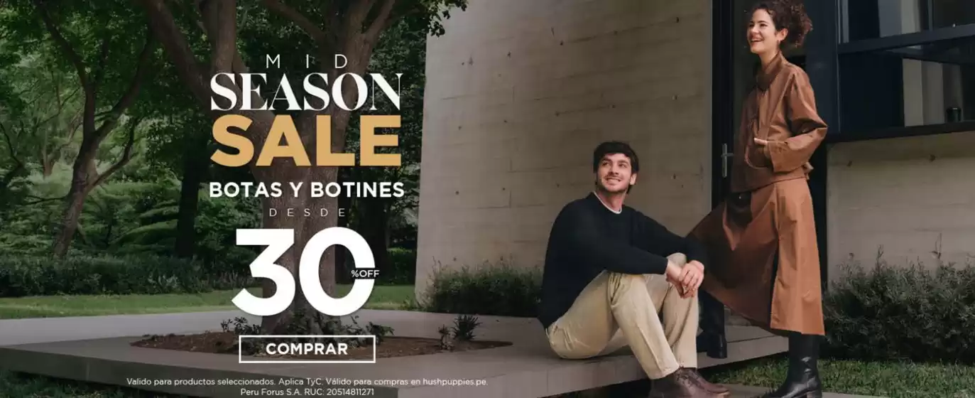 Catálogo Hush Puppies | Mid Season Sale | 2026-06-22T00:00:00.000Z - 2026-07-18T00:00:00.000Z