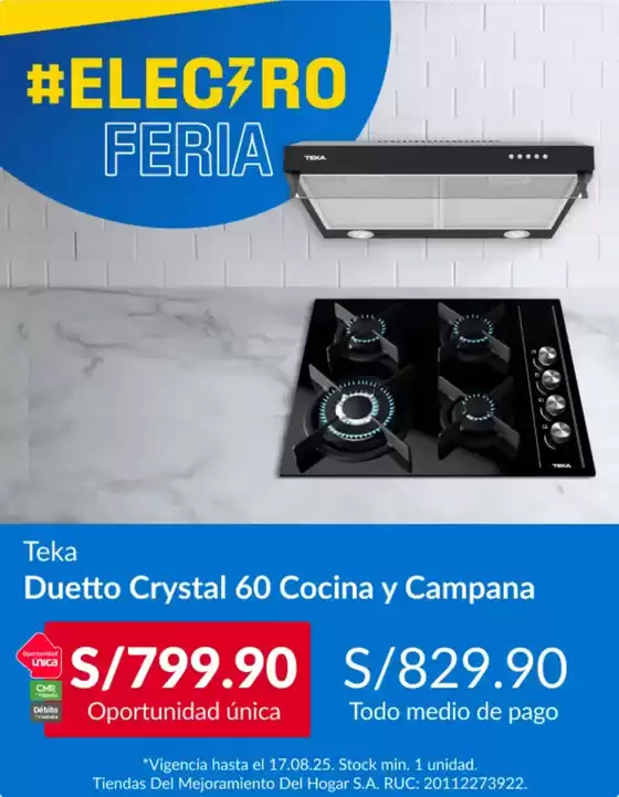Catálogo Sodimac | Duetto Crystal  | 2025-08-12T00:00:00.000Z - 2025-08-17T00:00:00.000Z