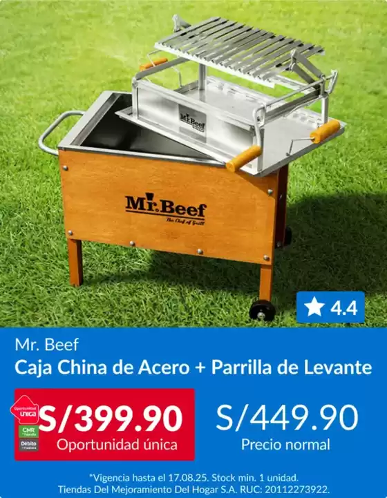 Catálogo Sodimac | Mr.Beef  | 2025-08-12T00:00:00.000Z - 2025-08-17T00:00:00.000Z