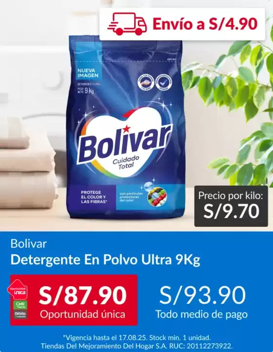 Catálogo Sodimac | Bolivar  | 2025-08-12T00:00:00.000Z - 2025-08-17T00:00:00.000Z