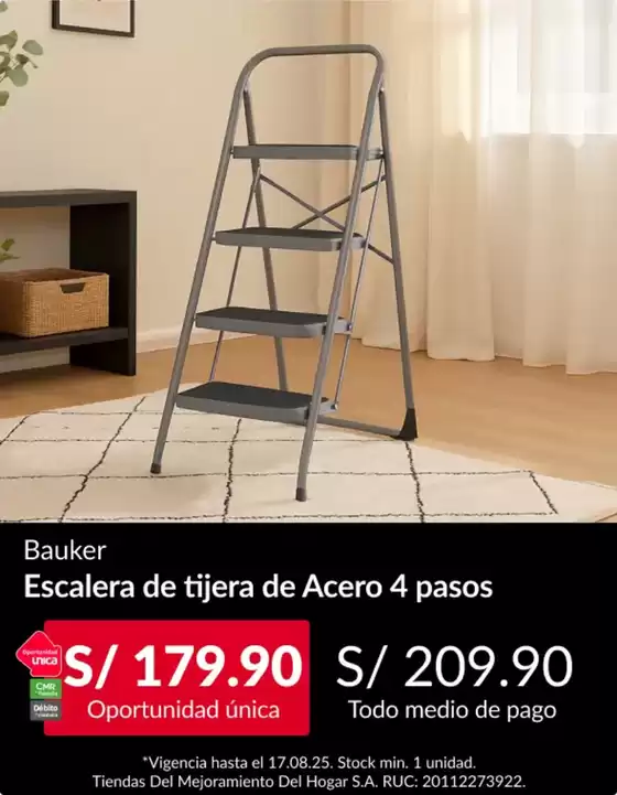 Catálogo Sodimac | Bauker  | 2025-08-12T00:00:00.000Z - 2025-08-17T00:00:00.000Z