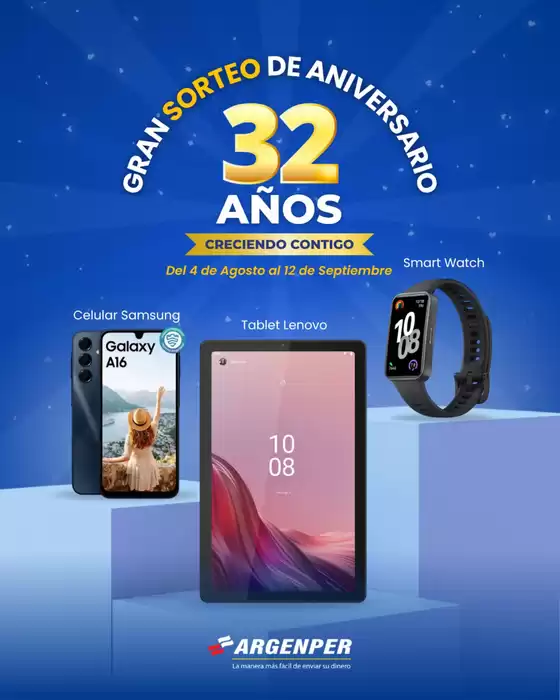 Catálogo Argenper en Trujillo | Gran sorteo de aniversario  | 2025-08-13T00:00:00.000Z - 2025-09-12T00:00:00.000Z
