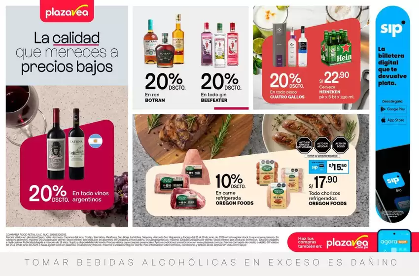 Catálogo Plaza Vea | AVISO TIENDAS SELECCIONADAS N4 | 2026-06-25T00:00:00.000Z - 2026-06-29T00:00:00.000Z