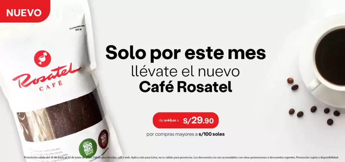 Catálogo Rosatel | Solo por este mes llevate el nuevo cafe roasatel  | 2026-06-25T00:00:00.000Z - 2026-06-30T00:00:00.000Z