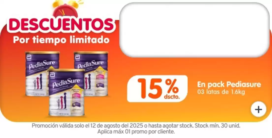 Catálogo Mifarma | Descuento por tiemp limitado  | 2025-08-12T00:00:00.000Z - 2025-08-12T00:00:00.000Z