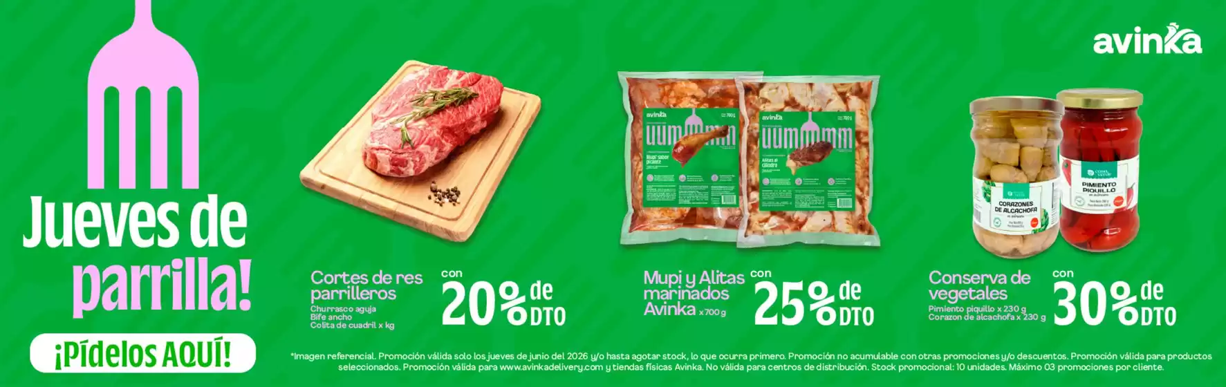 Catálogo Avinka en Motupe | Ofertas principales para todos los cazadores de gangas | 2026-06-01T00:00:00.000Z - 2026-06-30T00:00:00.000Z