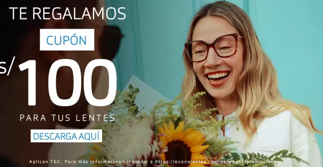 Te regalamos cupon S/100