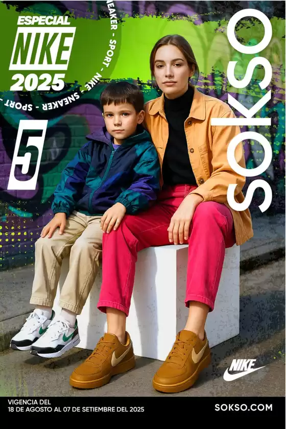 Catálogo Sokso en Cusco | ESPECIAL NIKE 5 | 2025-08-18T00:00:00.000Z - 2025-09-07T00:00:00.000Z