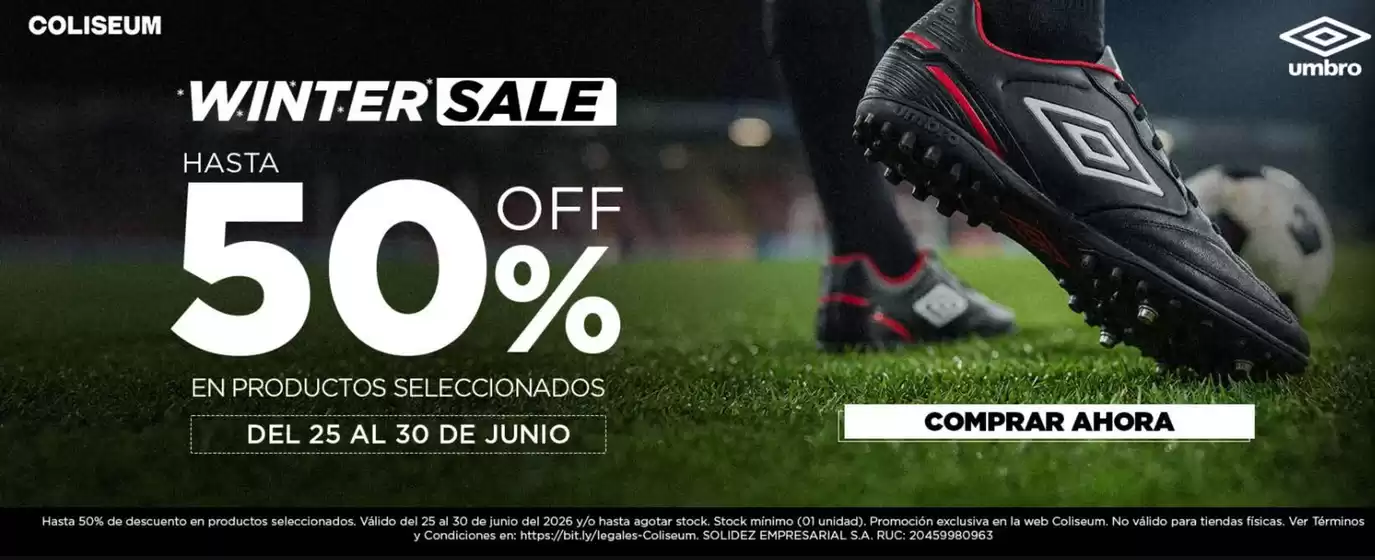 Catálogo Umbro | Winter sale hasta 50%off  | 2026-06-26T00:00:00.000Z - 2026-06-30T00:00:00.000Z