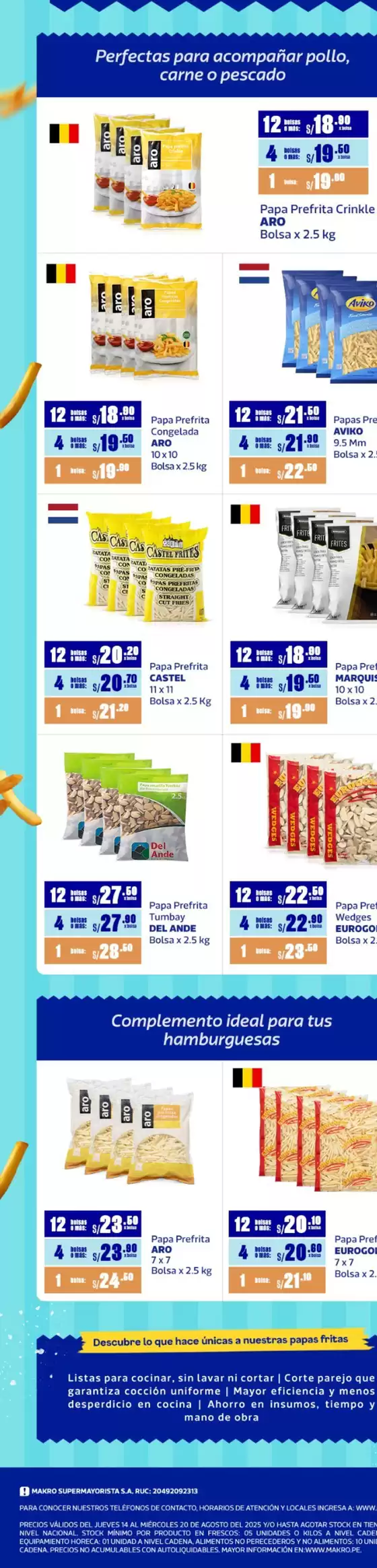 Catálogo Makro | Volante Papas Fitras | 2025-08-14T00:00:00.000Z - 2025-08-20T00:00:00.000Z